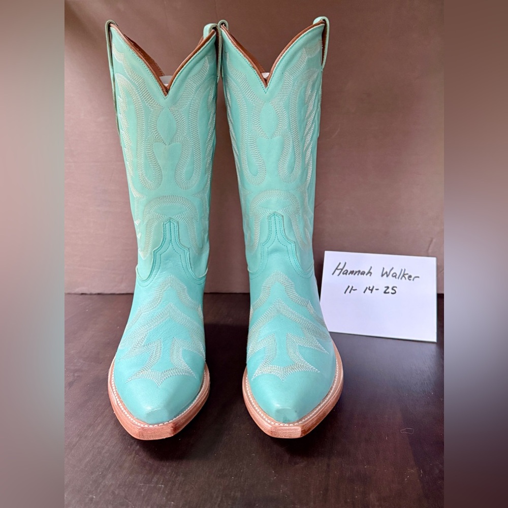 LUCCHESE | Turquoise Boots | Sz. 7.5 | Made in Mexico